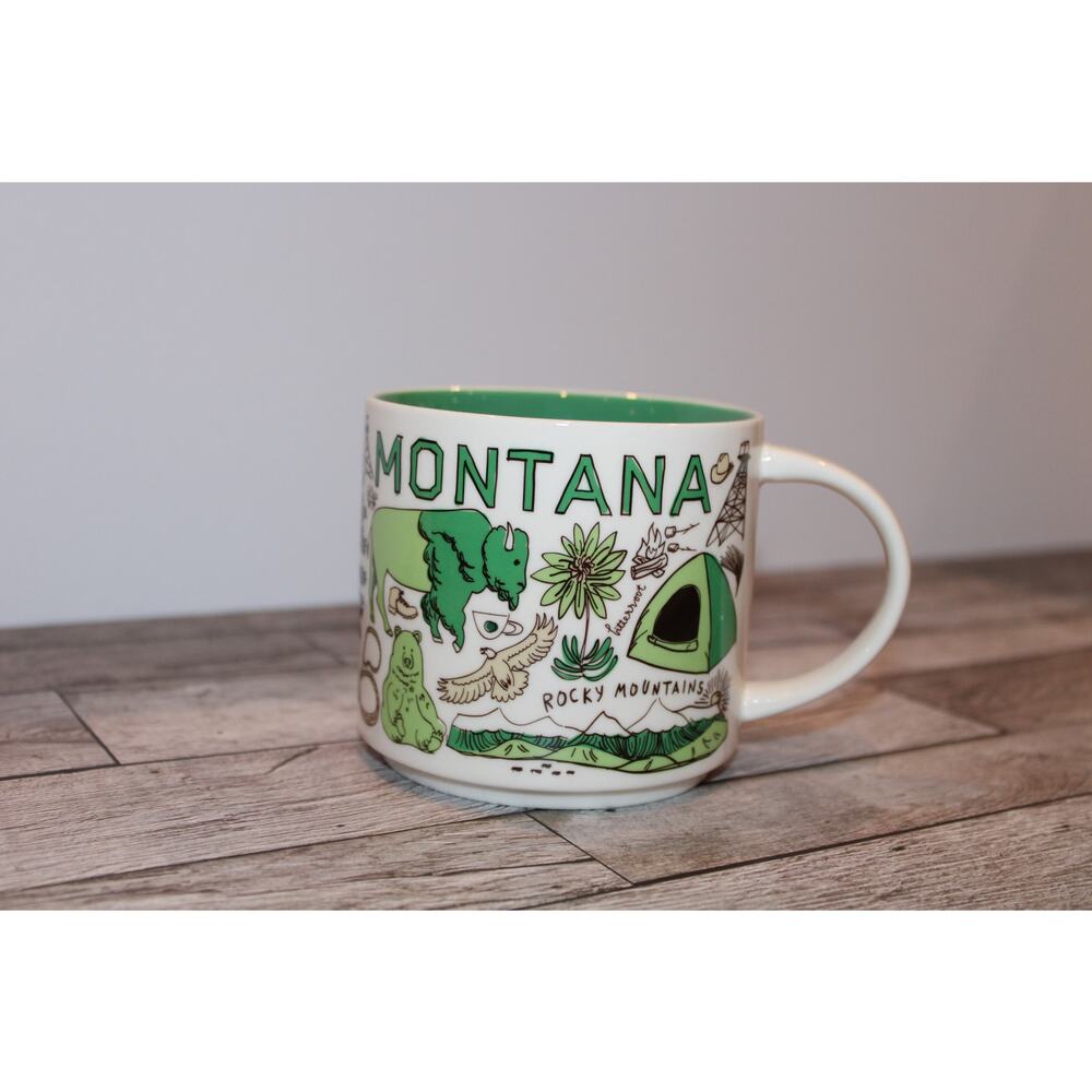 Starbucks Montana Been There Series Mug 14oz Retired State Coffee Cup EUC